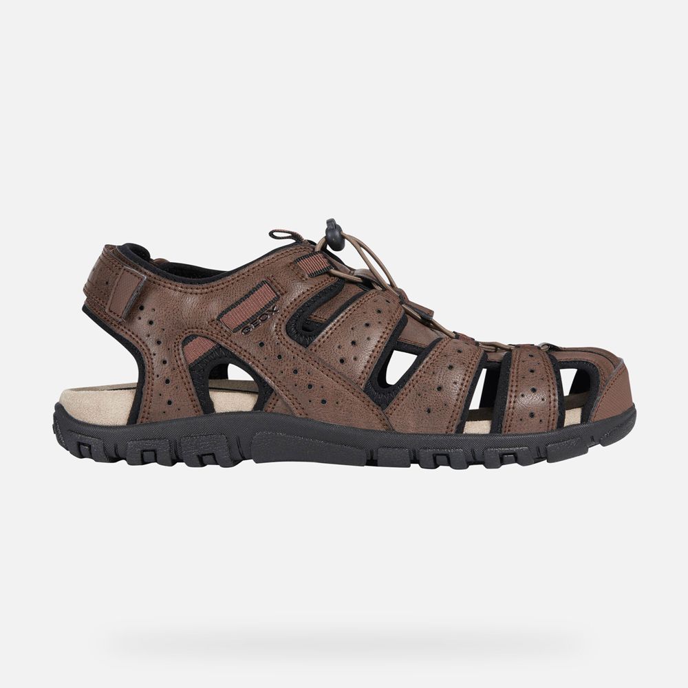 Sandales Geox Strada - Marron - Homme 791648-VRL